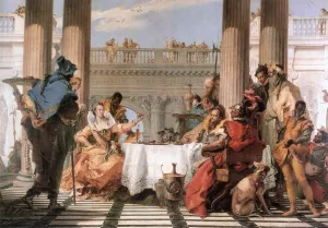 The Banquet of Cleopatra by Giovanni Battista Tiepolo - Oil Painting Reproduction