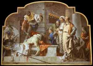 The Beheading of John the Baptist by Giovanni Battista Tiepolo Oil Painting