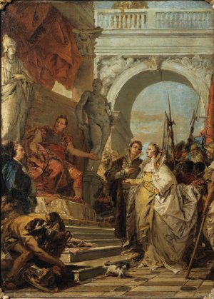 The Continence of Scipio by Giovanni Battista Tiepolo Oil Painting