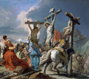 The Crucifixion by Giovanni Battista Tiepolo Oil Painting