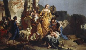 The Finding Of Moses by Giovanni Battista Tiepolo Oil Painting