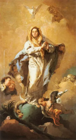 The Immaculate Conception by Giovanni Battista Tiepolo Oil Painting