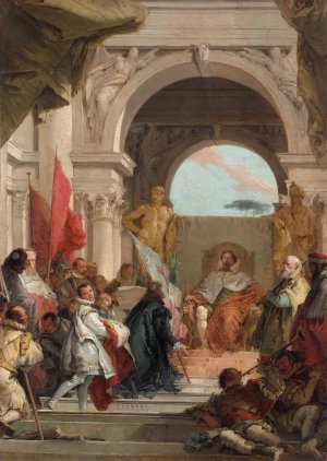 The Investiture of Bishop Harold as Duke of Franconia by Giovanni Battista Tiepolo Oil Painting