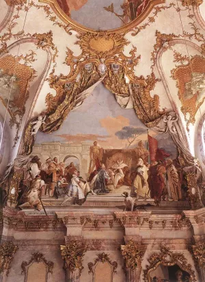 The Investiture of Herold as Duke of Franconia by Giovanni Battista Tiepolo Oil Painting
