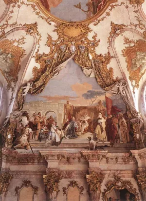The Investiture of Herold as Duke of Franconia Oil painting by Giovanni Battista Tiepolo