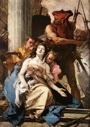 The Martyrdom of St Agatha by Giovanni Battista Tiepolo Oil Painting