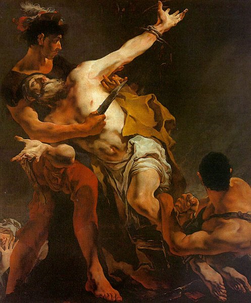 The Martyrdom of St. Bartholomew by Giovanni Battista Tiepolo - Hand-Painted Oil Painting Reproduction