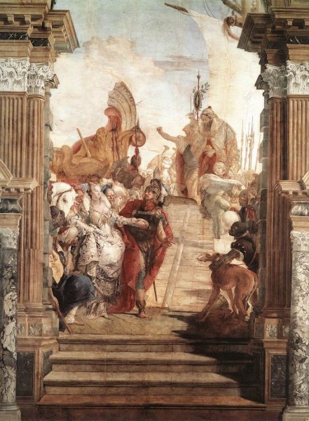 Main Product Photo of The Meeting of Anthony and Cleopatra Painting by Giovanni Battista Tiepolo