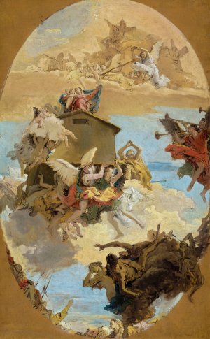 The Miracle of the Holy House of Loreto by Giovanni Battista Tiepolo Oil Painting
