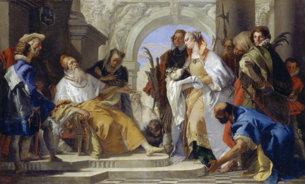 The Patron Saints of the Crotta Family  by Giovanni Battista Tiepolo - Hand-Painted Oil Painting Reproduction