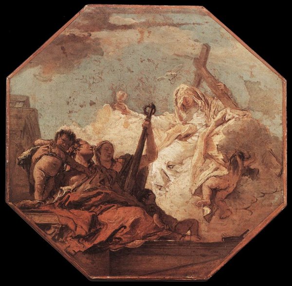 Main Product Photo of The Theological Virtues Painting by Giovanni Battista Tiepolo