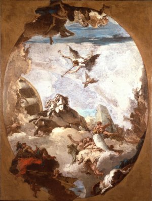 The Triumph of Hercules by Giovanni Battista Tiepolo Oil Painting