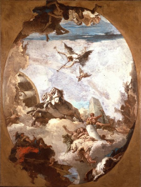 The Triumph of Hercules  by Giovanni Battista Tiepolo - Hand-Painted Oil Painting Reproduction