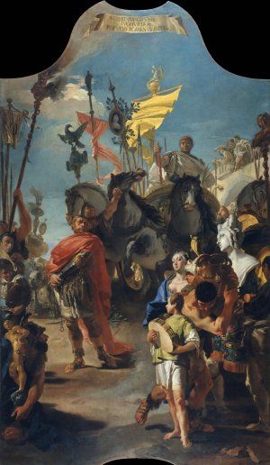 The Triumph of Marius by Giovanni Battista Tiepolo Oil Painting