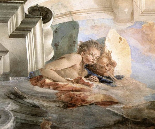 Main Product Photo of The Wind Detail #1 Painting by Giovanni Battista Tiepolo