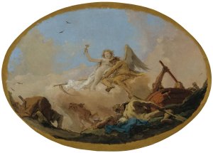 Time Discovering Truth by Giovanni Battista Tiepolo Oil Painting