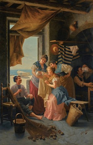 A new arrival by Giovanni Battista Torriglia Oil Painting