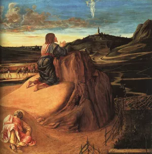 Agony in the Garden Detail by Giovanni Bellini Oil Painting