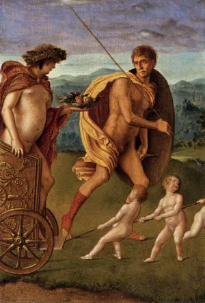 Four Allegories: Lust or Perseverance Oil painting by Giovanni Bellini