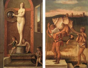 Four Allegories: Prudence and Falsehood by Giovanni Bellini Oil Painting
