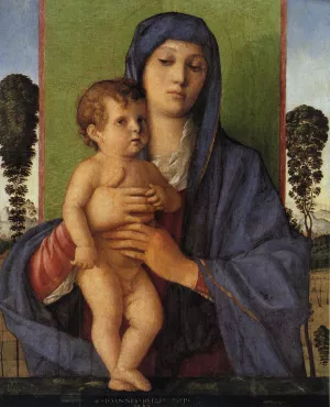 Madonna degli Alberetti by Giovanni Bellini - Oil Painting Reproduction