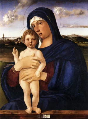 Madonna with Blessing Child by Giovanni Bellini Oil Painting