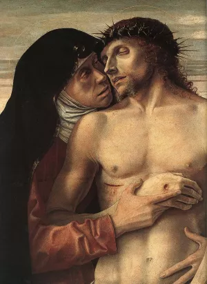 Pieta Detail painting by Giovanni Bellini