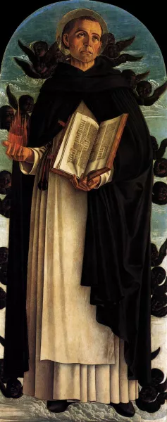 Polyptych of San Vincenzo Ferreri Central Panel by Giovanni Bellini Oil Painting