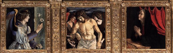 Main Product Photo of Polyptych of San Vincenzo Ferreri Detail Painting by Giovanni Bellini