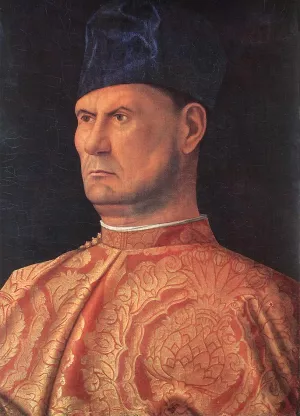 Portrait of a Condottiere Giovanni Emo by Giovanni Bellini Oil Painting