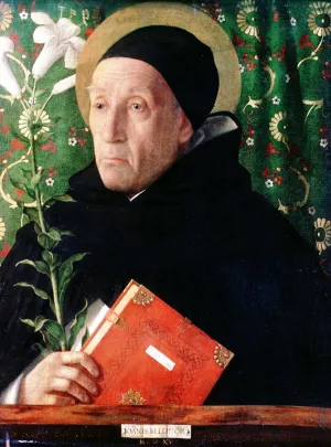 Portrait of Fra Theodoro da Urbino painting by Giovanni Bellini