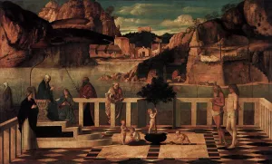 Sacred Allegory by Giovanni Bellini Oil Painting
