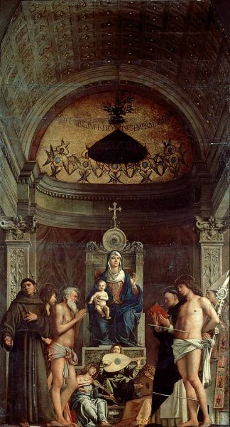 San Giobbe Altarpiece by Giovanni Bellini - Hand-Painted Oil Painting Reproduction