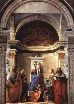 San Zaccaria Altarpiece by Giovanni Bellini Oil Painting