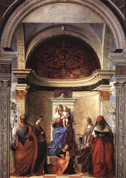 Main Product Photo of San Zaccaria Altarpiece Painting by Giovanni Bellini