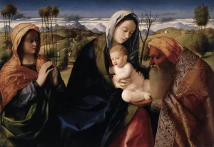 Santa Conversazione by Giovanni Bellini - Oil Painting Reproduction