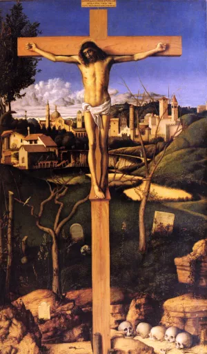 The Crucifixion painting by Giovanni Bellini