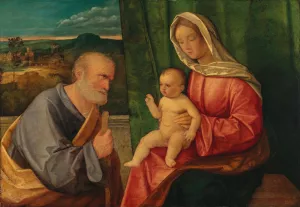 The Holy Family by Giovanni Bellini Oil Painting