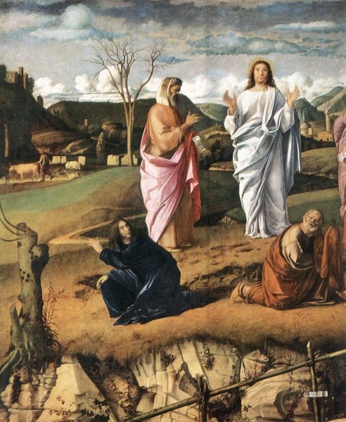 Main Product Photo of Transfiguration of Christ Detail Painting by Giovanni Bellini