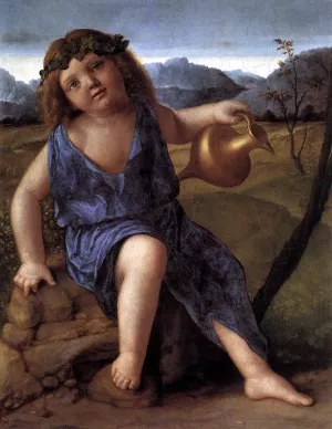 Young Bacchus Oil painting by Giovanni Bellini