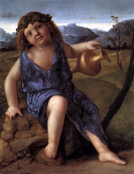 Young Bacchus by Giovanni Bellini - Hand-Painted Oil Painting Reproduction