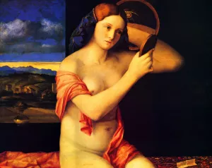 Young Woman at Her Toilet painting by Giovanni Bellini