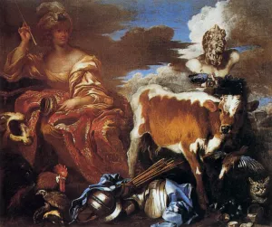 Circe by Giovanni Benedetto Castiglione Oil Painting