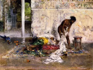 After the Bath painting by Giovanni Boldini