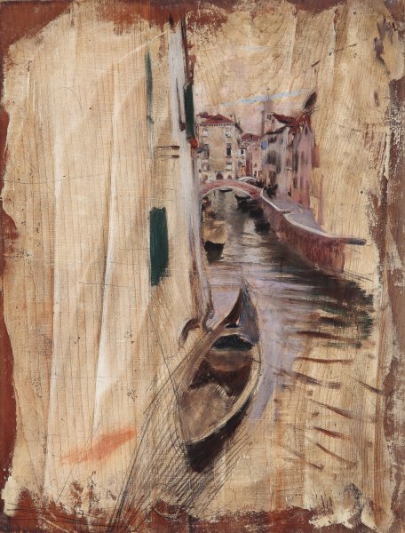Main Product Photo of Blick in einen venezianischen Kanal Painting by Giovanni Boldini