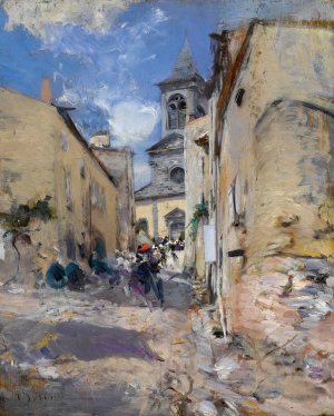 Chiesa Di Paese by Giovanni Boldini Oil Painting