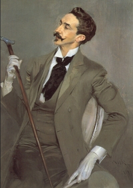 Main Product Photo of Count Robert de Montesquiou Painting by Giovanni Boldini