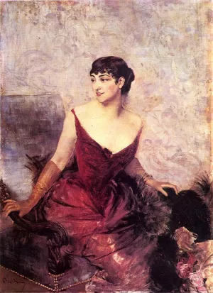 Countess de Rasty Seated in an Armchair painting by Giovanni Boldini