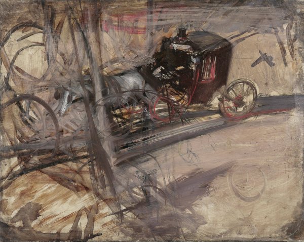 Main Product Photo of Der Kutscher  Painting by Giovanni Boldini