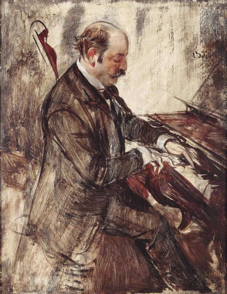 Der Pianist by Giovanni Boldini - Hand-Painted Oil Painting Reproduction